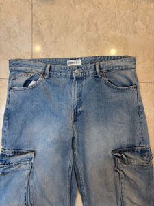 Zara Jeans Cargo Style