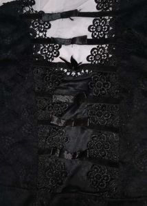 Elegant Black Lace Dress