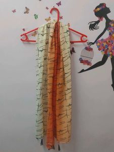 Stylish Orange Dupatta