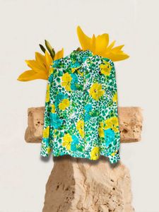 Vintage Multicolored Silk Top.