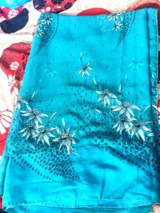 Beautiful Blue Colour Saree