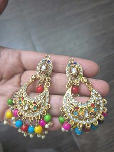 Ethnic Inspired Pearl Necklace &amp; Earring Set