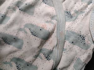 Cute Whale Print Bodysuit