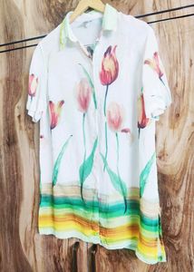 Offwhite Printed Shirt Size-38