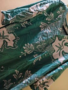 Green Floral Kaftan Dress