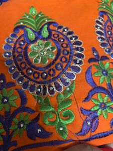 Orange Blue Suit