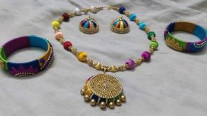 Silk Thread Jewellery Sets