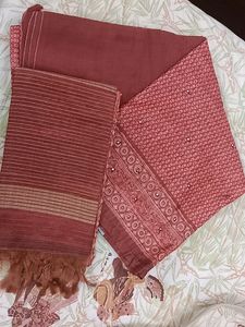 Beautiful Cotton Silk Unstitched Suit