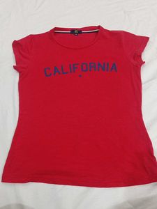 Red California Graphic Tee