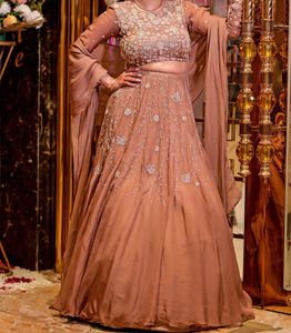 Elegant Beige Lehenga Set
