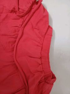 Red Layered Skirt