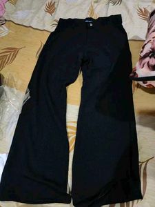 Wide Leg Black Trousers