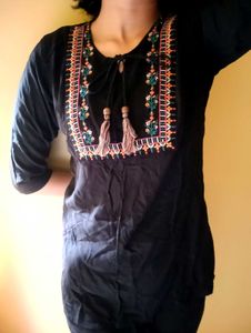 Black Kurti Top