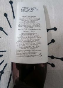 🎀Colorbar New Perfect Match Primer, 30ml