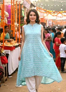 Avaasa Light Blue Kurti