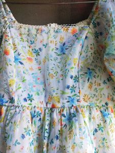 People Organza Floral Dress