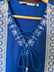 Colour Me By Melange Indigo Kurta (xs)
