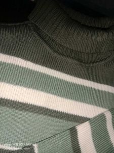 Striped Turtleneck Sweater