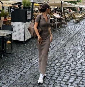 Brand New (Newme) Solid Slit Ribbed Dress