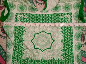 Green &amp; White Casual Dress