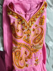 Pink Embroidered Tunic (Frock)