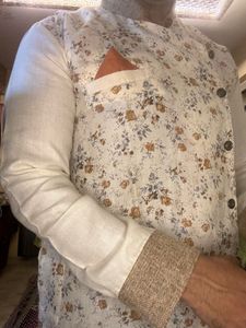 Men&#39;s Floral Print Kurta