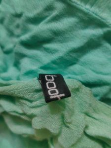 Embroidered Green Tunic Top