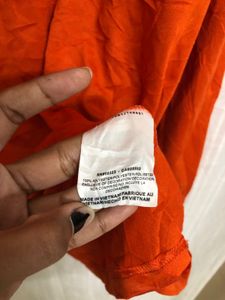 Nike Orange Long Sleeve T Shirt