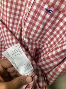 Hollister Red Gingham Checkered Shirt