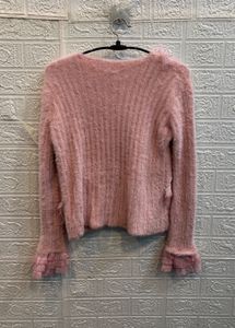 🇫🇷 Paris Imported Ruffle &amp; Pearl Sweater