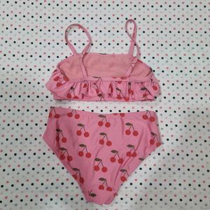 Cute Cherry Print Bikini Set