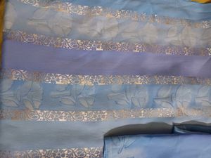 Unstiched Crepe Suit Piece With Dupatta And Lowers