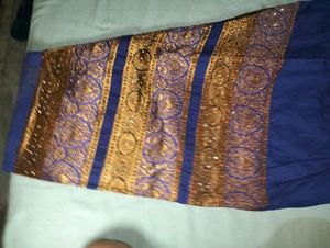 Golden And Blue Salwar