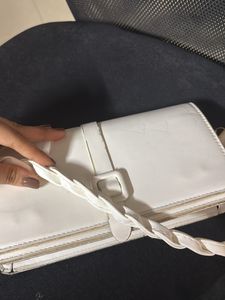 Beautiful White Clutch/shoulder Bag/Side Bag