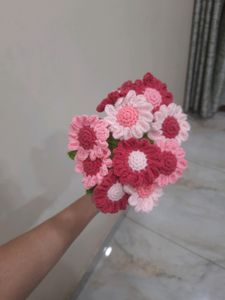 crochet flower set of 10
