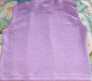 Lavender Sleeveless Mock Neck Top