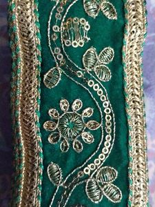 Green Velvet Lace 9mtr
