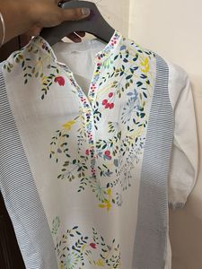 Floral Print Kurta