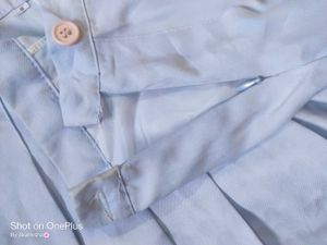 Kawaii baby-blue tennis skirt 🌸🌷