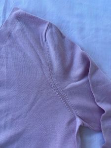 Pink V-Neck 3/4 Sleeve Top