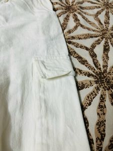Sassafaras Women White Cargos