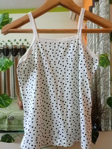 White On Black Dots Inner 6 To 7 Age