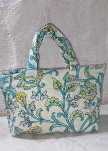 Floral Print Tote Bag