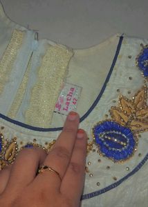 Elegant white Ethnic Gown