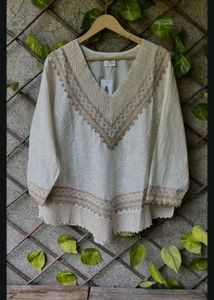 Boho Lace Trim Top