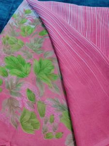 Floral Pink Saree