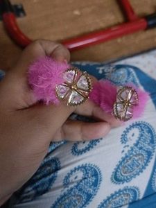 Pink Furry Bracelet