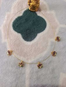 Lotus Charm Necklace