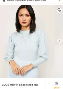 Code Embellished Top