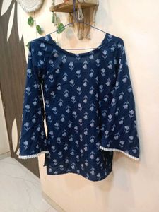 🆕 Pinteresty Blue Short Kurti 🎀✨